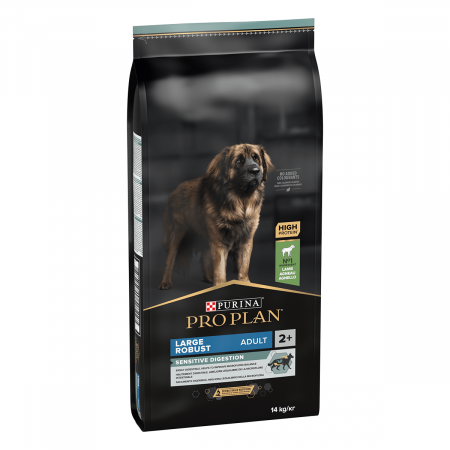 Câini - Hrana uscata pentru caini Purina Pro Plan Large Robust Adult, Miel, Digestie sensibila, 14kg