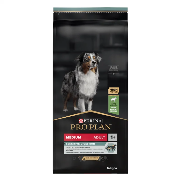 Hrana uscata pentru caini Purina Pro Plan Medium Adult, Miel, Digestie sensibila, 14kg [1]