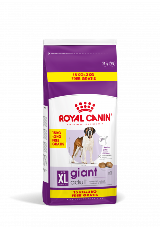 Hrană uscată - Hrana uscata pentru caini Royal Canin Giant, Adult, 15 + 3kg Gratis