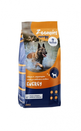 Hrană uscată - Hrana uscata pentru caini Kibbus Zoomies Adult Energy, 20kg