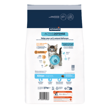 Hrana uscata pentru pisici Advance Kitten, Pui, 10 kg [1]