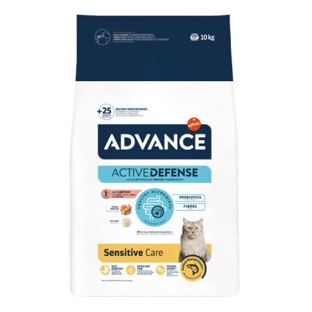 Hrana uscata pentru pisici Advance Sensitive Care, Somon, 10 kg [1]