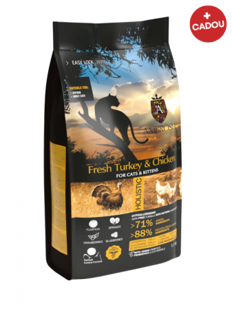 Hrană uscată - Hrana uscata pentru pisici Ambrosia Kitten, Curcan si pui, hipoalergenic, fara cereale, 5kg