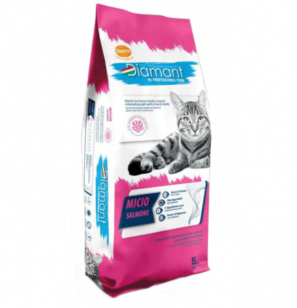 Pisici - Hrana uscata pentru pisici Cennamo Diamant, Somon, 2kg