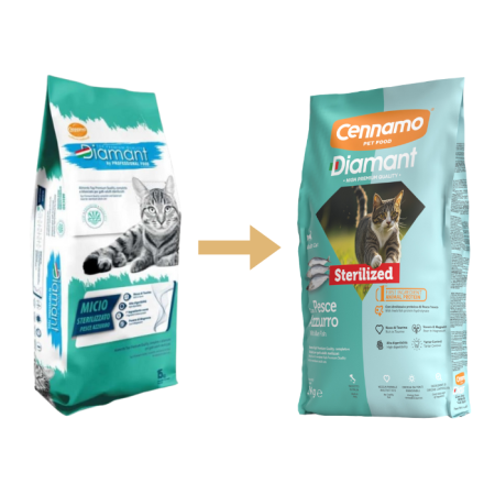 Hrana uscata pentru pisici Cennamo Diamant Steril, Peste, 2kg [2]