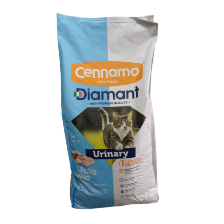 Hrană uscată - Hrana uscata pentru pisici Diamant Urinary, Pui si orez, 15 kg