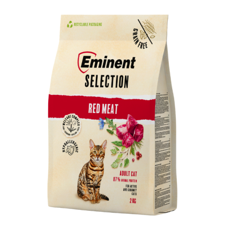 Hrană uscată - Hrana uscata pentru pisici Eminent Selection, Carne rosie (porc, vita, miel), 2kg