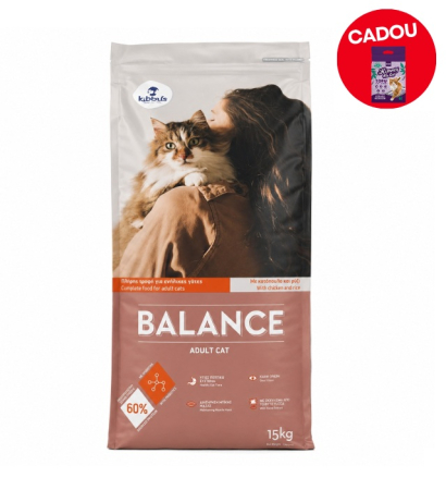 Hrana uscata pentru pisici Kibbus Balance Adult, Pui si orez, 15 kg [0]