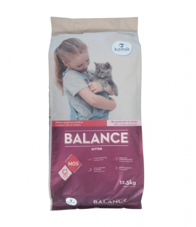 Hrană uscată - Hrana uscata pentru pisici Kibbus Balance Kitten, Pui, 12.5 Kg