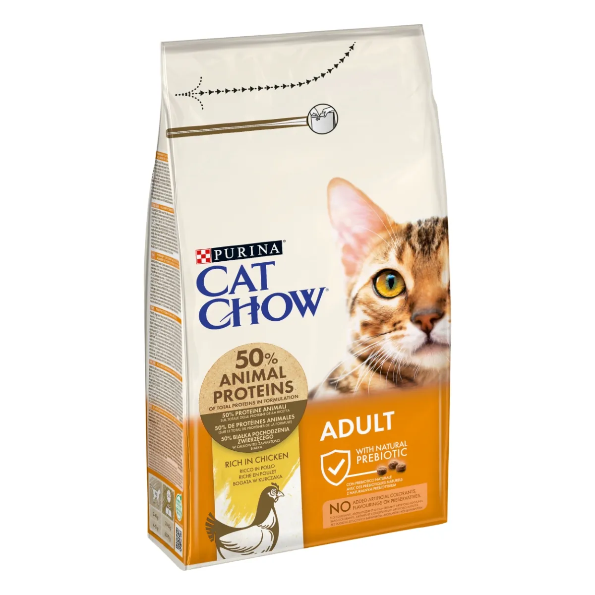 Hrană uscată - Hrana uscata pentru pisici Purina Cat Chow Adult, Pui, 1.5kg