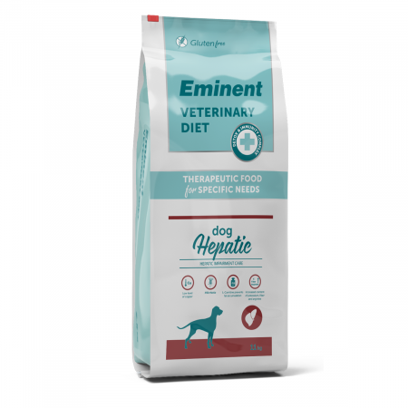 Hrană uscată - Hrana uscata terapeutica pentru caini Eminent Veterinary Diet, Dog Hepatic, Pui, 11kg