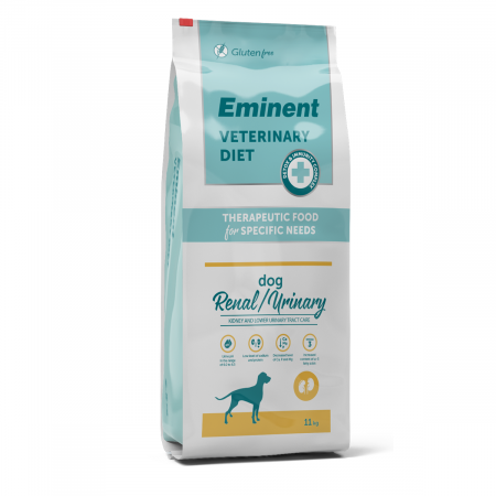 Câini - Hrana uscata terapeutica pentru caini Eminent Veterinary Diet, Dog Renal/Urinary, Peste, 11kg