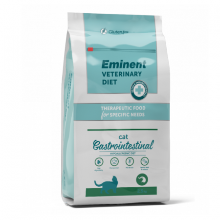 Pisici - Hrana uscata terapeutica pentru pisici Eminent Veterinary Diet, Cat Gastrointestinal Hypoallergenic/Hepatic, Somon, 2.5kg