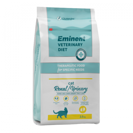 Pisici - Hrana uscata terapeutica pentru pisici Eminent Veterinary Diet, Cat Renal/Urinary, Pui, 2.5kg