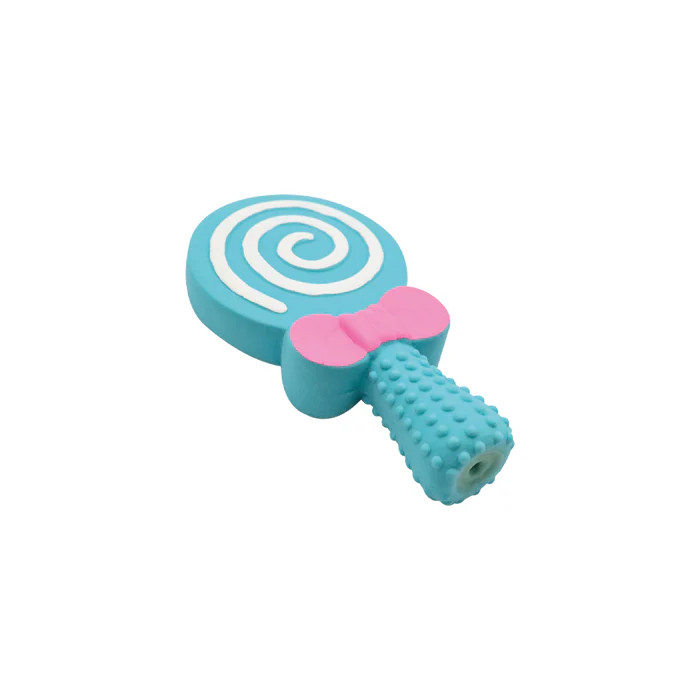 Jucării - Jucarie pentru caini Croci Lollipop Blue, Interactiva, 13 cm