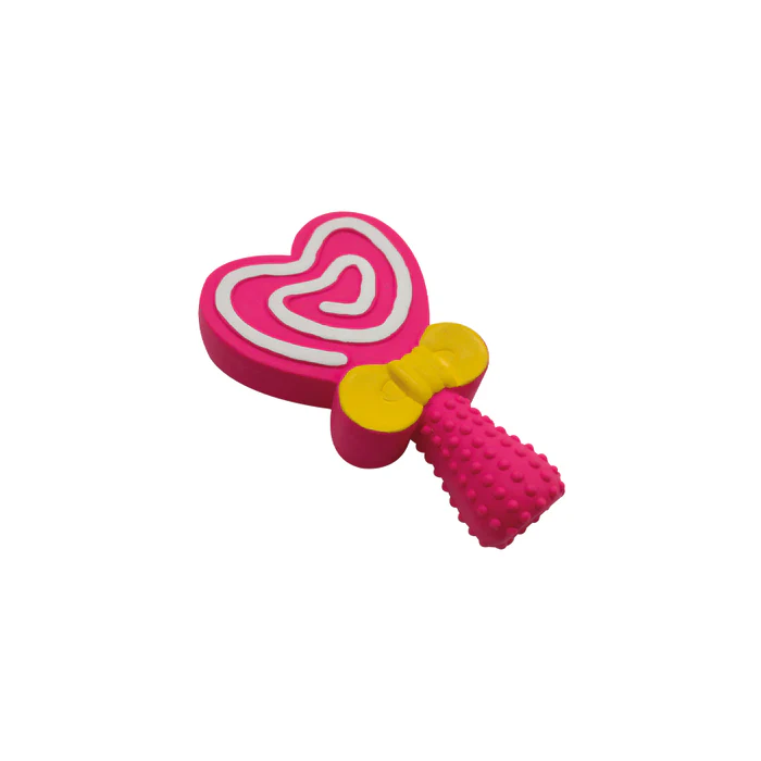 Jucării - Jucarie pentru caini Croci Lollipop Pink, Interactiva, 13 cm