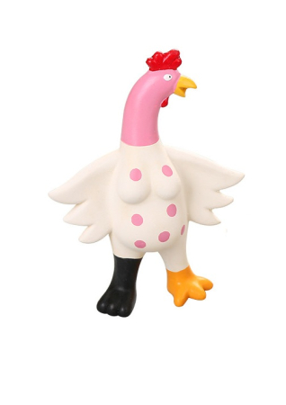 Jucarie pentru caini DOG TOY, Gainusa haioasa, 18 cm [1]
