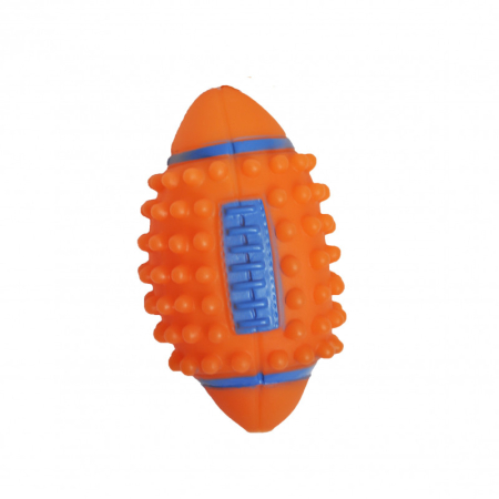 Jucării - Jucarie pentru caini DOG TOY, Minge rugby, 7.8 x 12.5 cm
