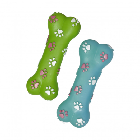 Jucării - Jucarie pentru caini DOG TOY, Os Vinyl, 18.5 x 7.5 cm