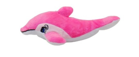 Jucarie pentru caini Pet Expert, Delfin, Albastru / Roz, 18 cm [1]