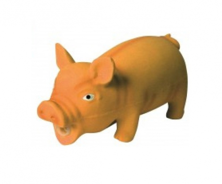 Câini - Jucarie pentru caini Tatrapet, porcusor, 21 cm, portocaliu