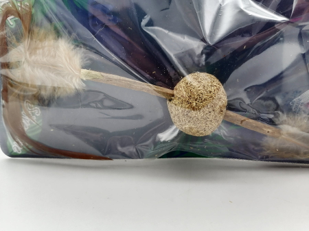 Jucarie pentru pisici Croci, Euphoria, Minge de catnip cu pene [3]