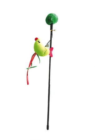 Jucării - Jucarie pentru pisici Croci, undita cu pasare, 45 cm
