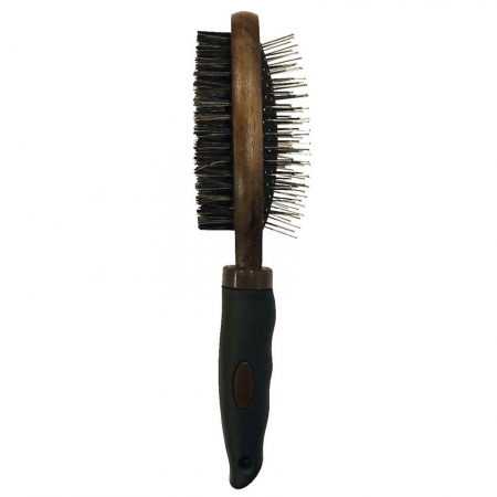 Periaj - Perie profesionala dubla pentru caini Croci Barbershop, 2 in1