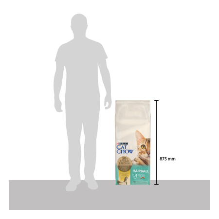 Hrana uscata pentru pisici Purina Cat Chow Hairball, Pui, 15kg [6]