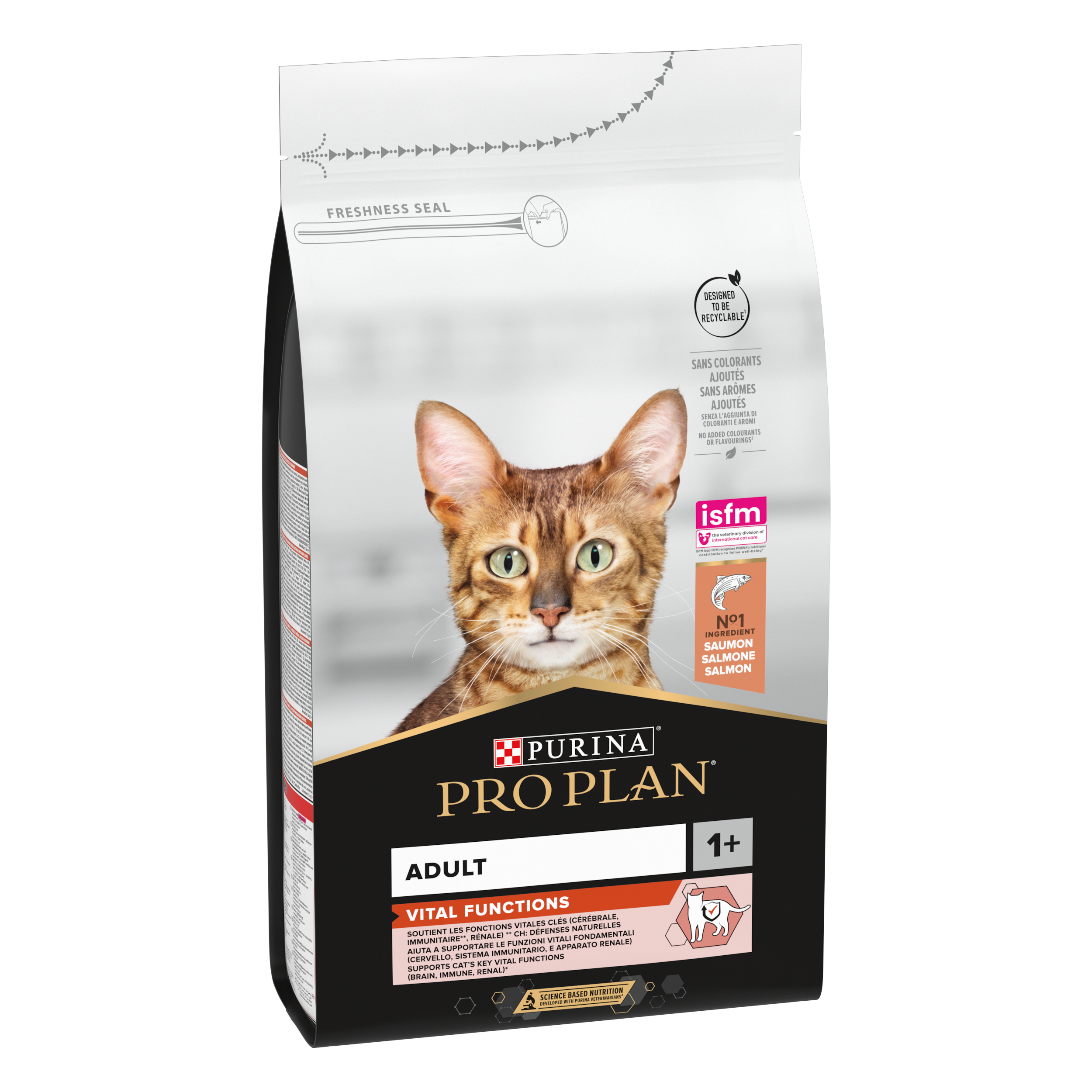 Hrană uscată - Hrana uscata pentru pisici Purina Pro Plan Adult Vital Functions, Somon, 10kg