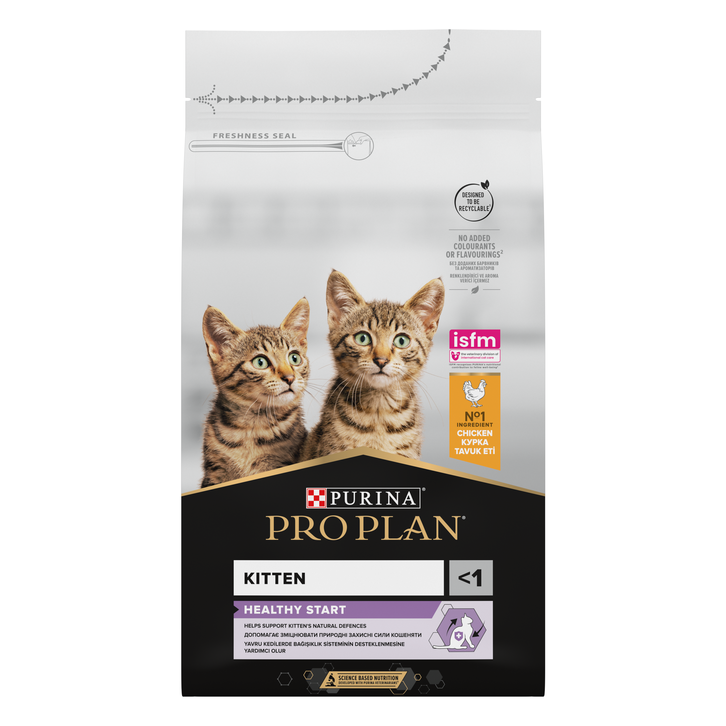 Hrana uscata pentru pisici Purina Pro Plan Kitten Healthy Start, Junior, Pui, 10kg [1]