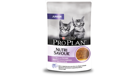 PURINA PROPLAN JUNIOR NUTRISAVOUR Terina cu Curcan, hrana umeda pentru pisici, 85 g [1]