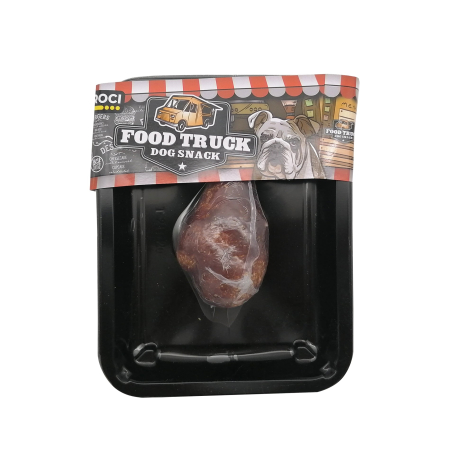 Câini - Recompensa pentru caini Croci Food Truck, piele de vita si carne de pui, 105g