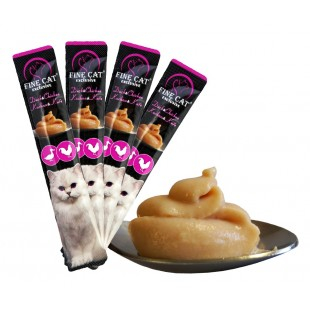 Recompense cremoase pentru pisici Fine Cat Exclusive, Rata si pui, 4 x 15g [2]