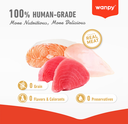 Hrana umeda (supa) pentru pisici Wanpy, cu Ton in sos, 70g [5]