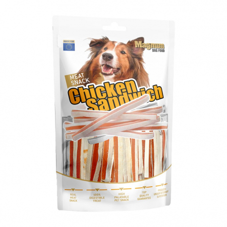 Recompense - Recompense pentru caini Magnum, sandwich cu pui, 80g