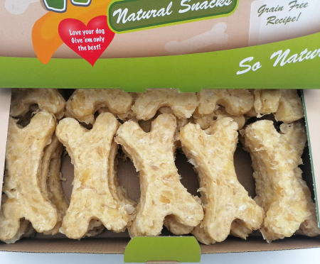 Recompense pentru caini Bow Wow, Os natural, ficat de pasare si Yucca, 30 bucati [3]