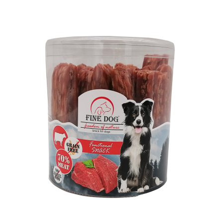 Câini - Recompense pentru caini Fine Dog, Grain Free, Vita, 25 bucati