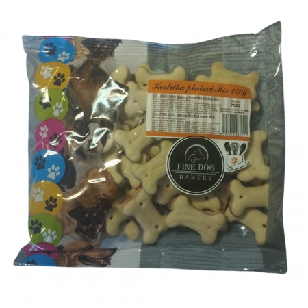 Recompense pentru caini Fine Dog, mix os umplut, 150g [0]