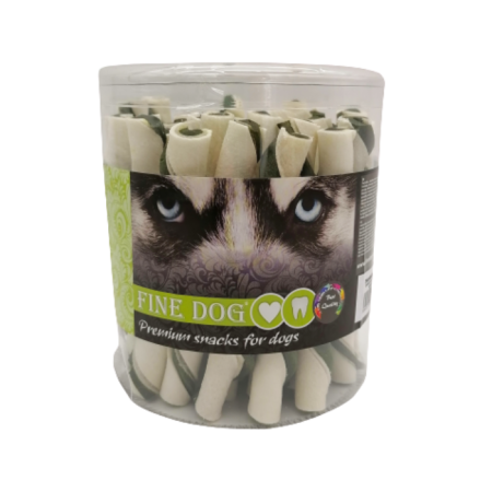 Recompense - Recompense pentru caini Fine Dog, Vita, tub de piele, 35 x 12 cm