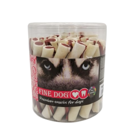 Recompense pentru caini Fine Dog, Vita, tub de piele, 35 x 12 cm [0]
