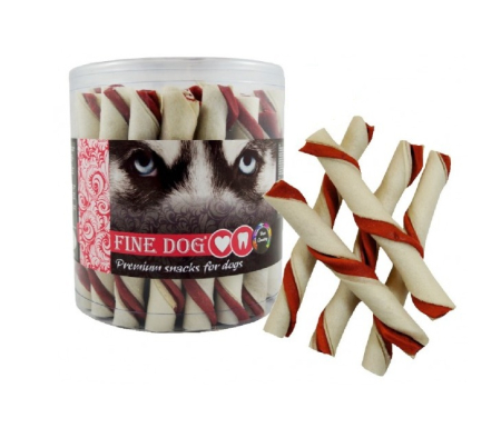 Recompense pentru caini Fine Dog, Vita, tub de piele, 35 x 12 cm [1]