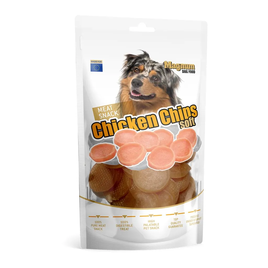Recompense - Recompense pentru caini Magnum, chipsuri de pui soft, 80g