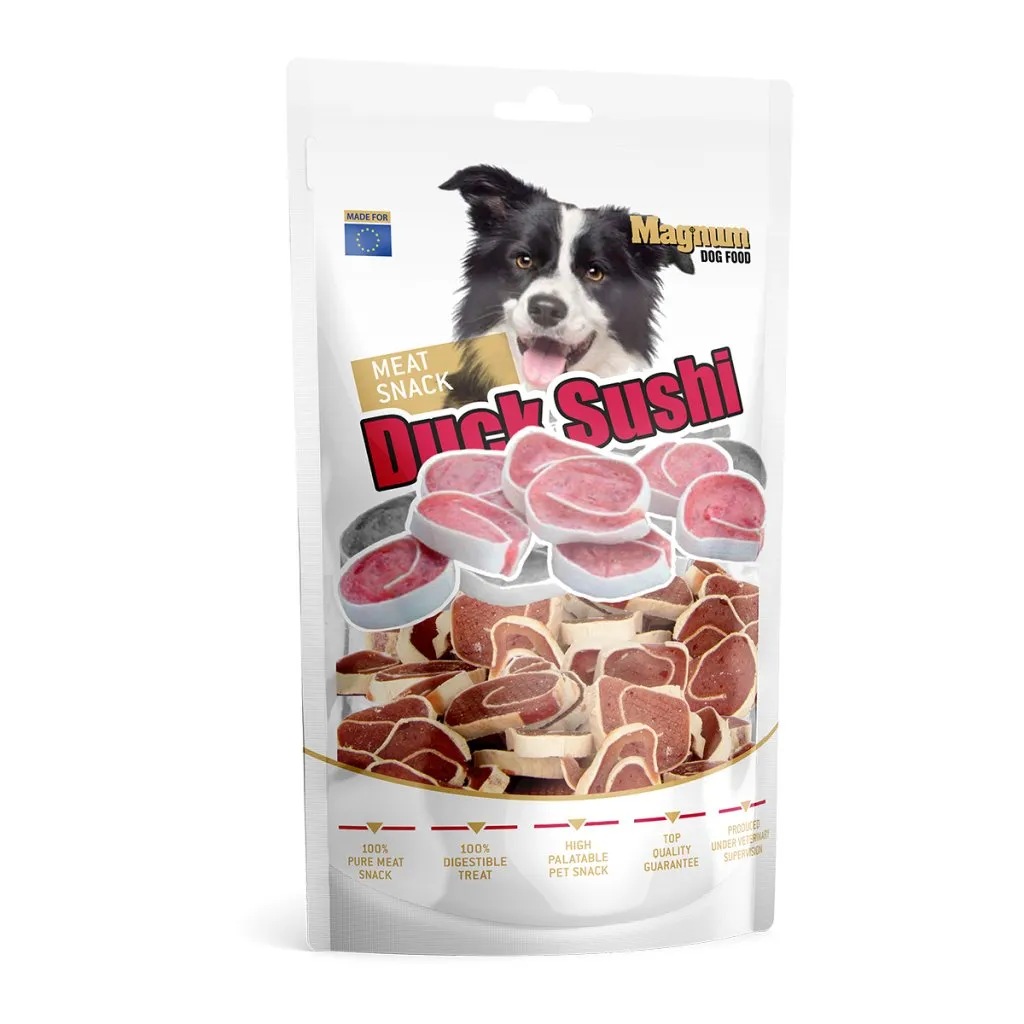 Recompense - Recompense pentru caini Magnum, sushi cu rata, 80g