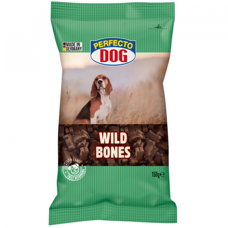 Câini - Recompense pentru caini Perfecto Dog, Mini os cu vanat, 150g