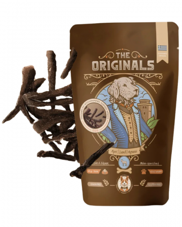Câini - Recompense pentru caini The Originals, Fasii uscate de miel, 60g
