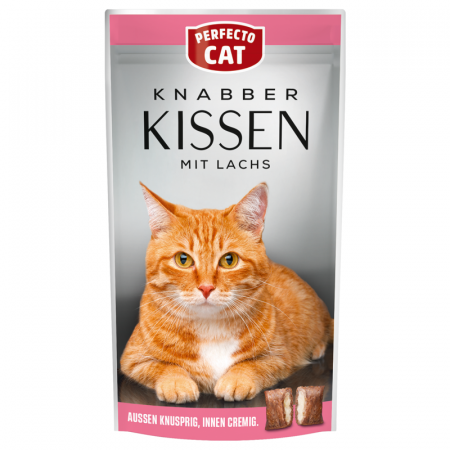 Pisici - Recompense pentru pisici Perfecto Cat, cu somon, 50g