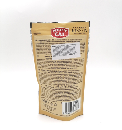 Recompense pentru pisici Perfecto Cat, pentru blana, 50 g [2]