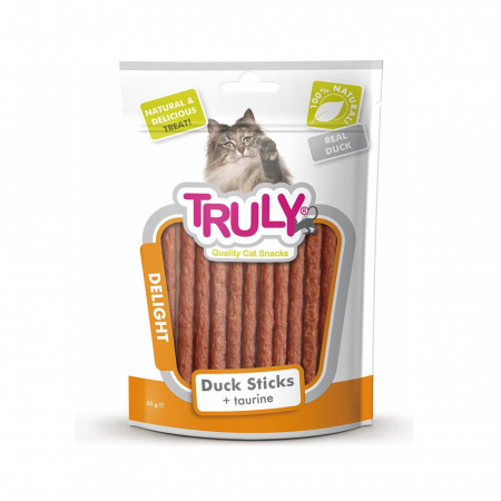 Recompense - Recompense pentru pisici Truly, sticksuri cu rata, 50g