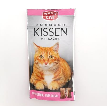 Recompense tip pernute pentru pisici Perfecto Cat, cu somon, 50 g, 2232PE [3]